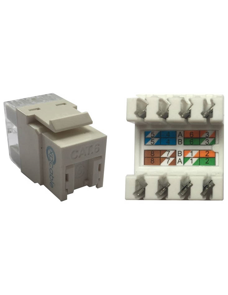 XPCABLE CAT6 UTP KEYSTONE JACK