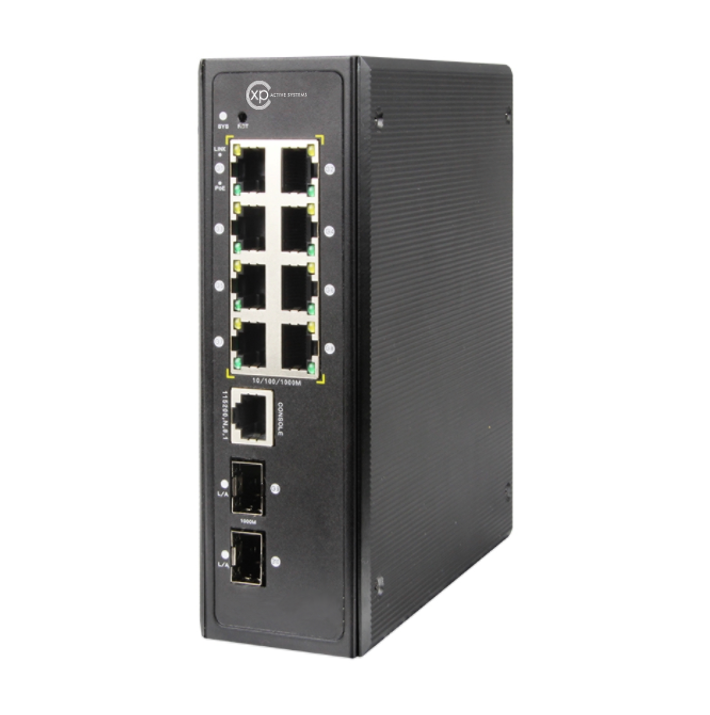  8 port 10/100/1000 PoE + 2 port 100/1000 SF...