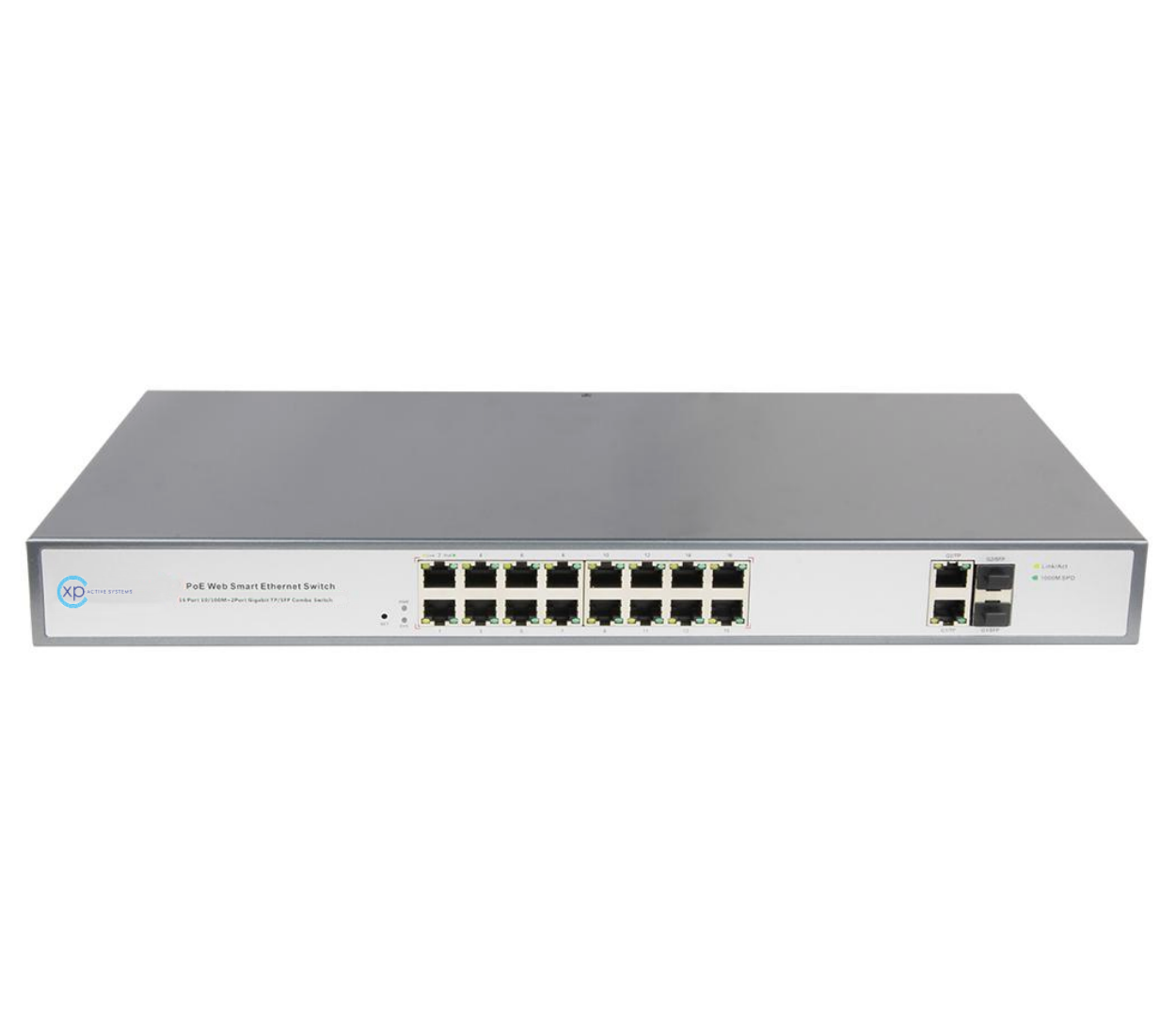  16 port 10/100TX + 2 Gigabit Combo L2 Smart...