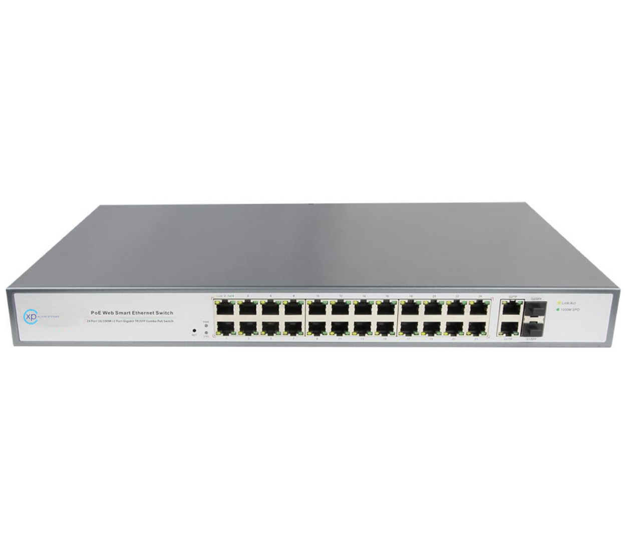 24 port 10/100 PoE + 2 Gigabit Combo L2 Smar...