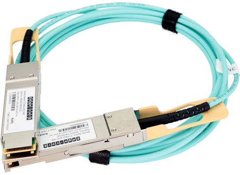 Edge-Core AOC 3-100m MM Fiber, QSFP28 to  QS...