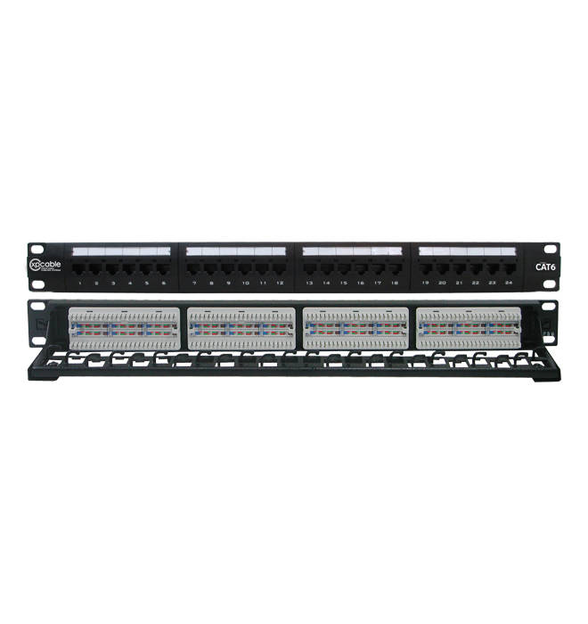 XPCABLE CAT6  24 Port UTP PATCH PANEL