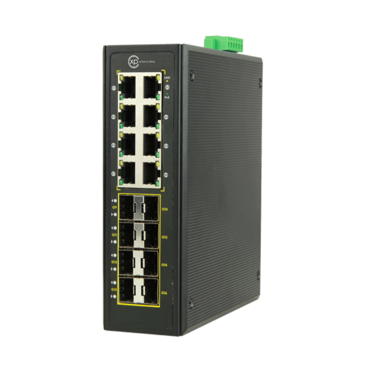 8 port 10/100/1000T + 8 port 100/1000 SFP L2...