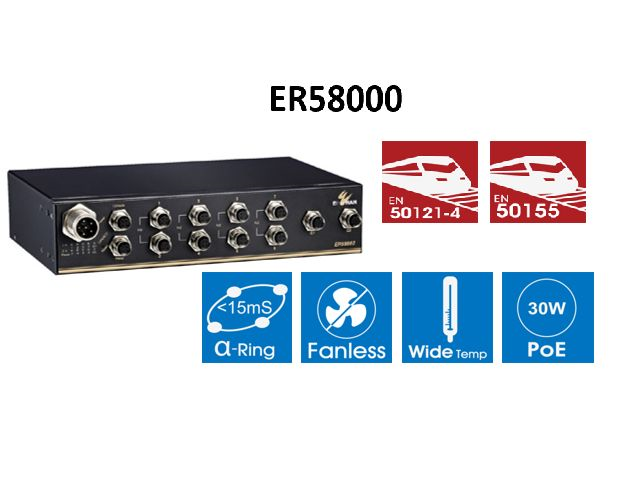 ER58000 Hardened Yönetilir  8-port 10/100BAS...