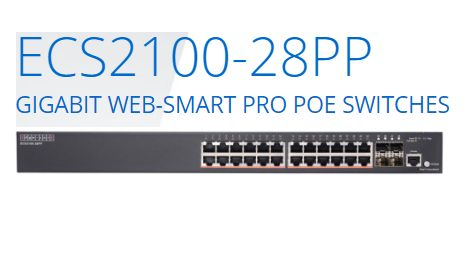 24 ports 10/100/1000Base-T PoE+ Smart,400W