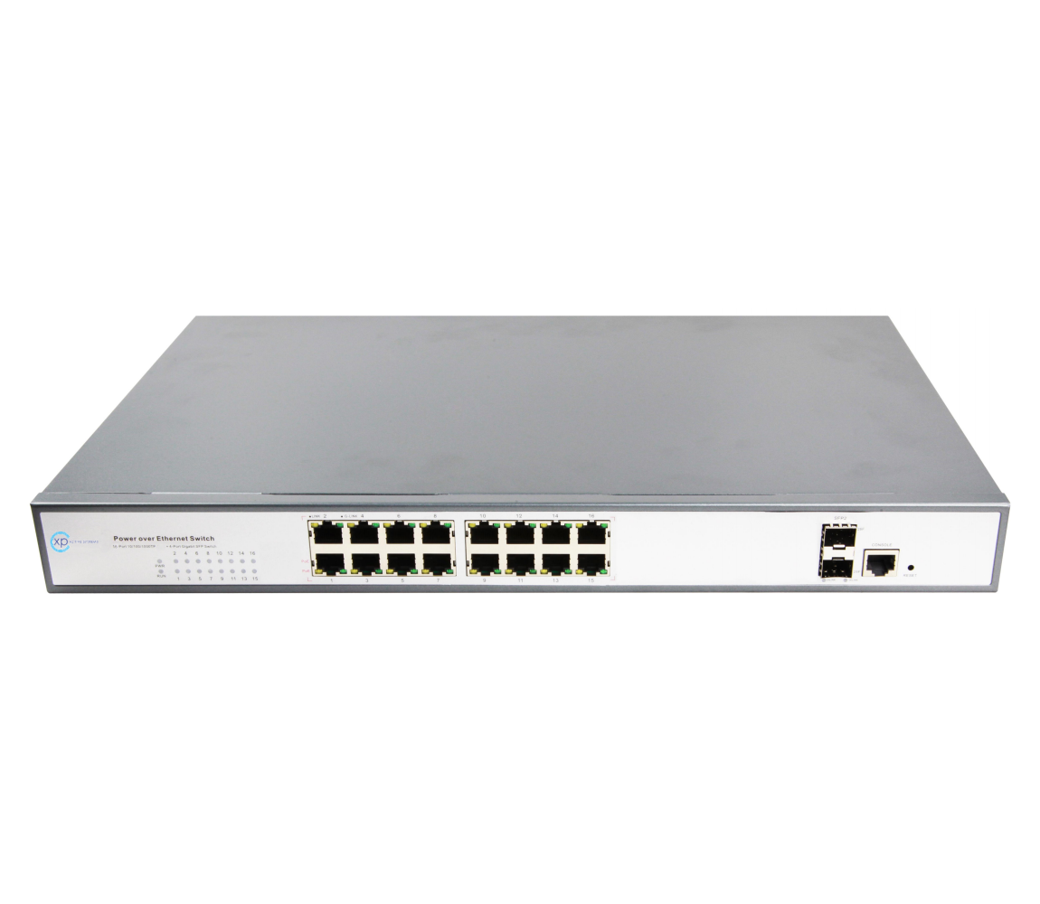 16 port 10/100/1000T + 2 port 100/1000 SFP L...