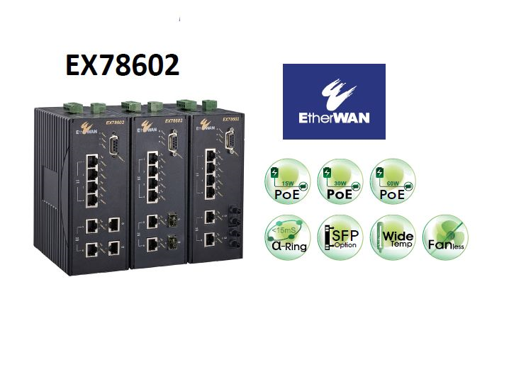  EX78602 SERİSİ 6-port 10/100BASE (4 x PoE +...